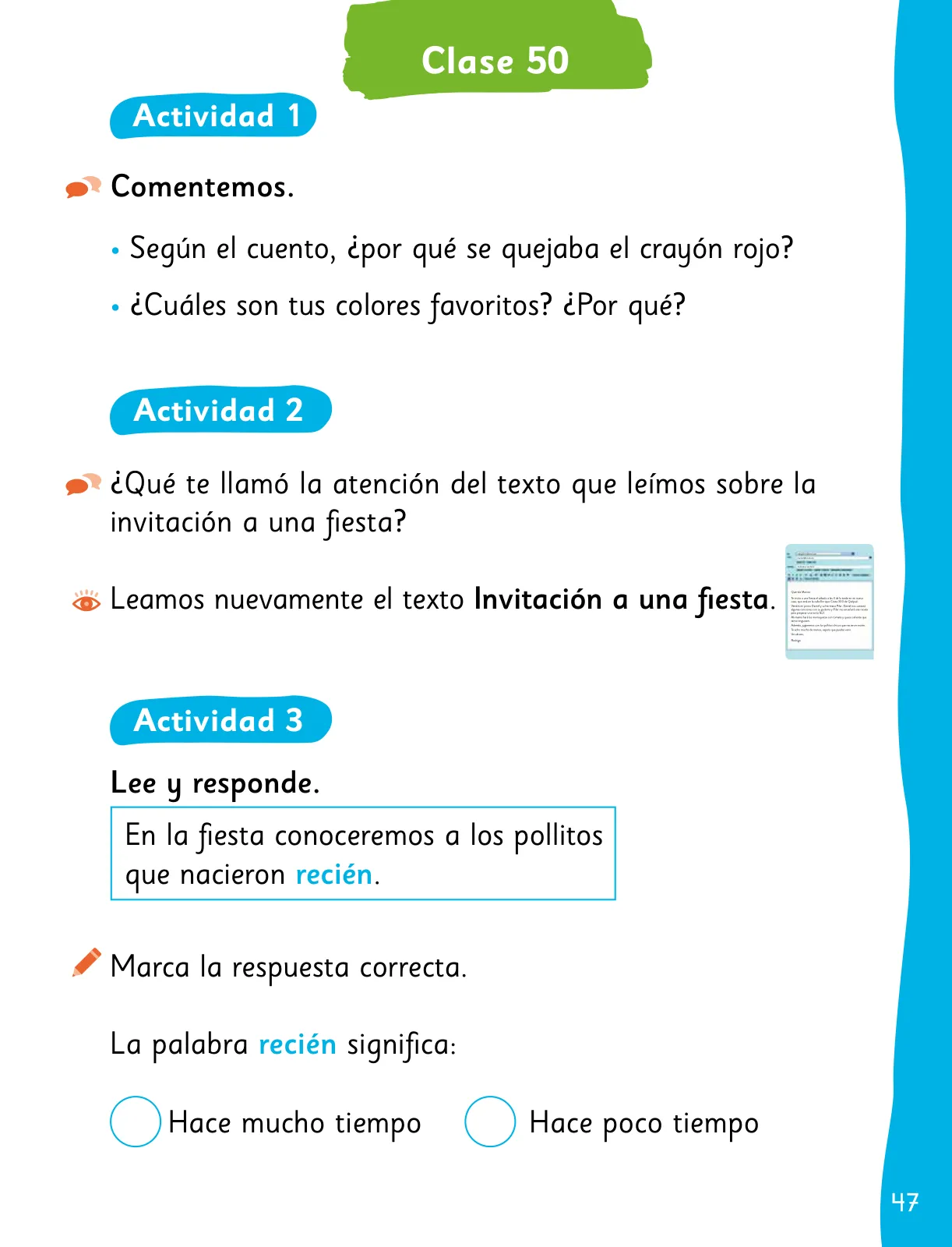 Página 49 de Lenguaje y Comunicación – Segundo Básico – Texto del Estudiante MINEDUC – Descargar PDF · 2024