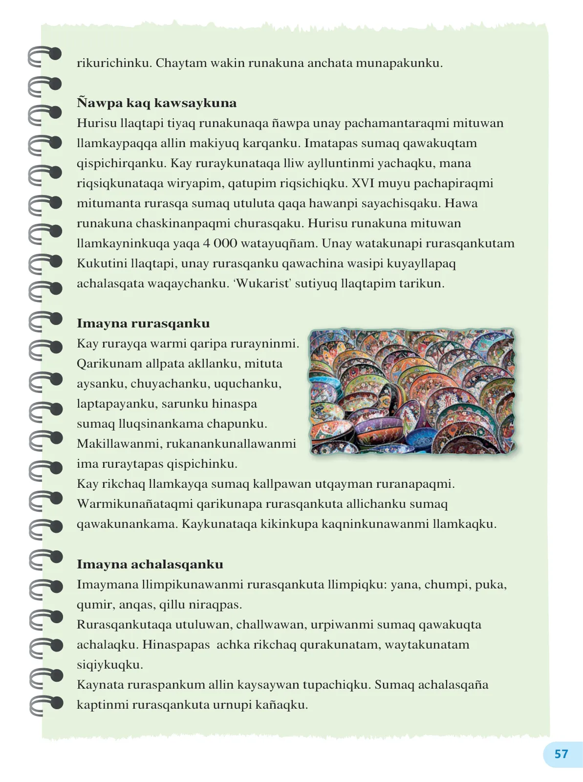 Página 59 de 4 Rimana - Qillqasqa maytu - Qichwa, Chanka. Texto de Comunicación del 4° de Secundaria - Quechua, Chanka · 2023
