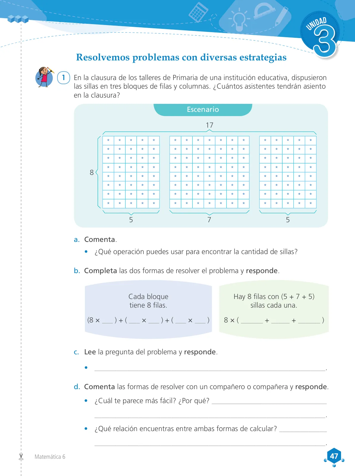 Miniatura página 49 de Matemática 6 : cuaderno de trabajo para sexto grado de Educación Primaria 2019 · 2019