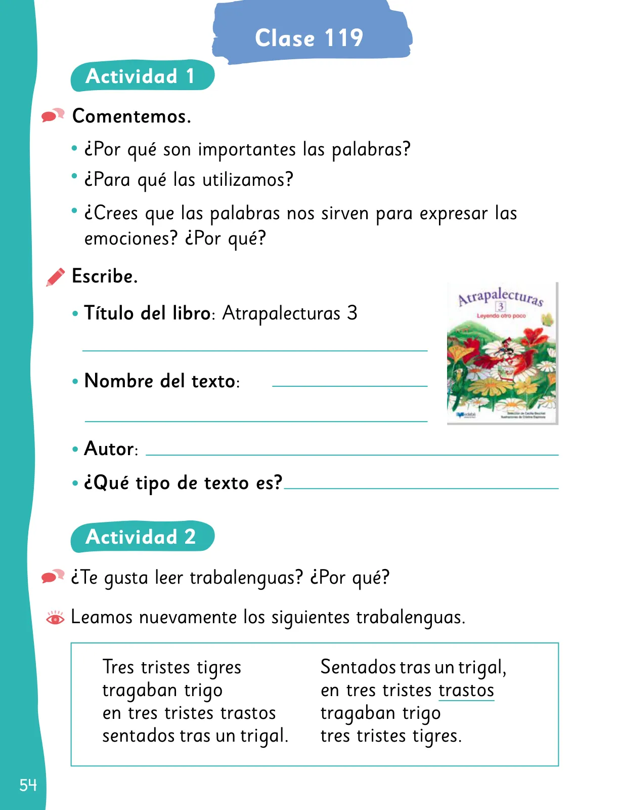 Página 56 de Lenguaje y Comunicación – Segundo Básico – Texto del Estudiante MINEDUC – Descargar PDF · 2024