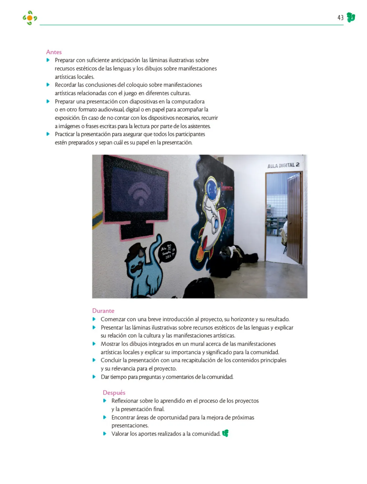 Miniatura página 44 de Colección Ximhai. Nuestro libro de Proyectos.  Tomo II.   Libro de Educación Telesecundaria Grado 1°  Ciclo Escolar 2025 - 2026