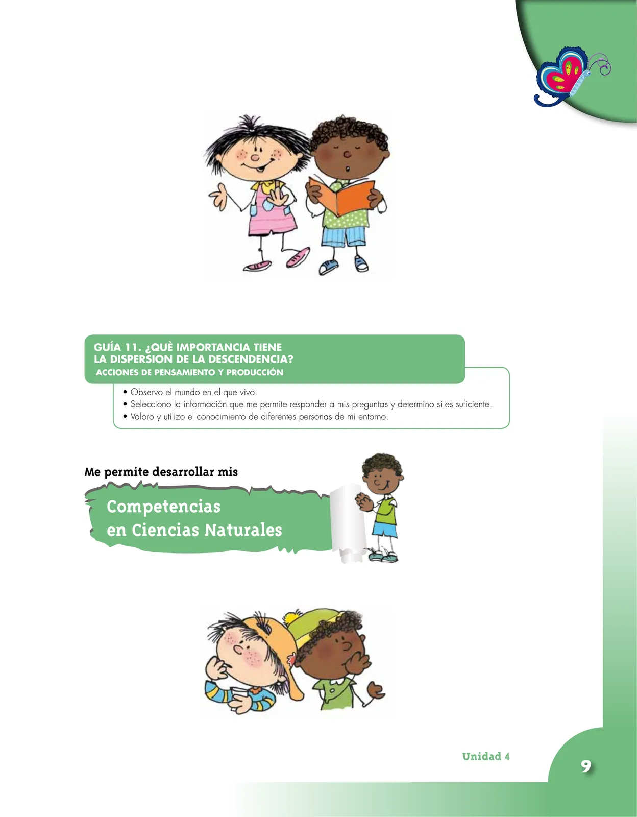 Página 9 de Ciencias Naturales 4° · Cartilla 02