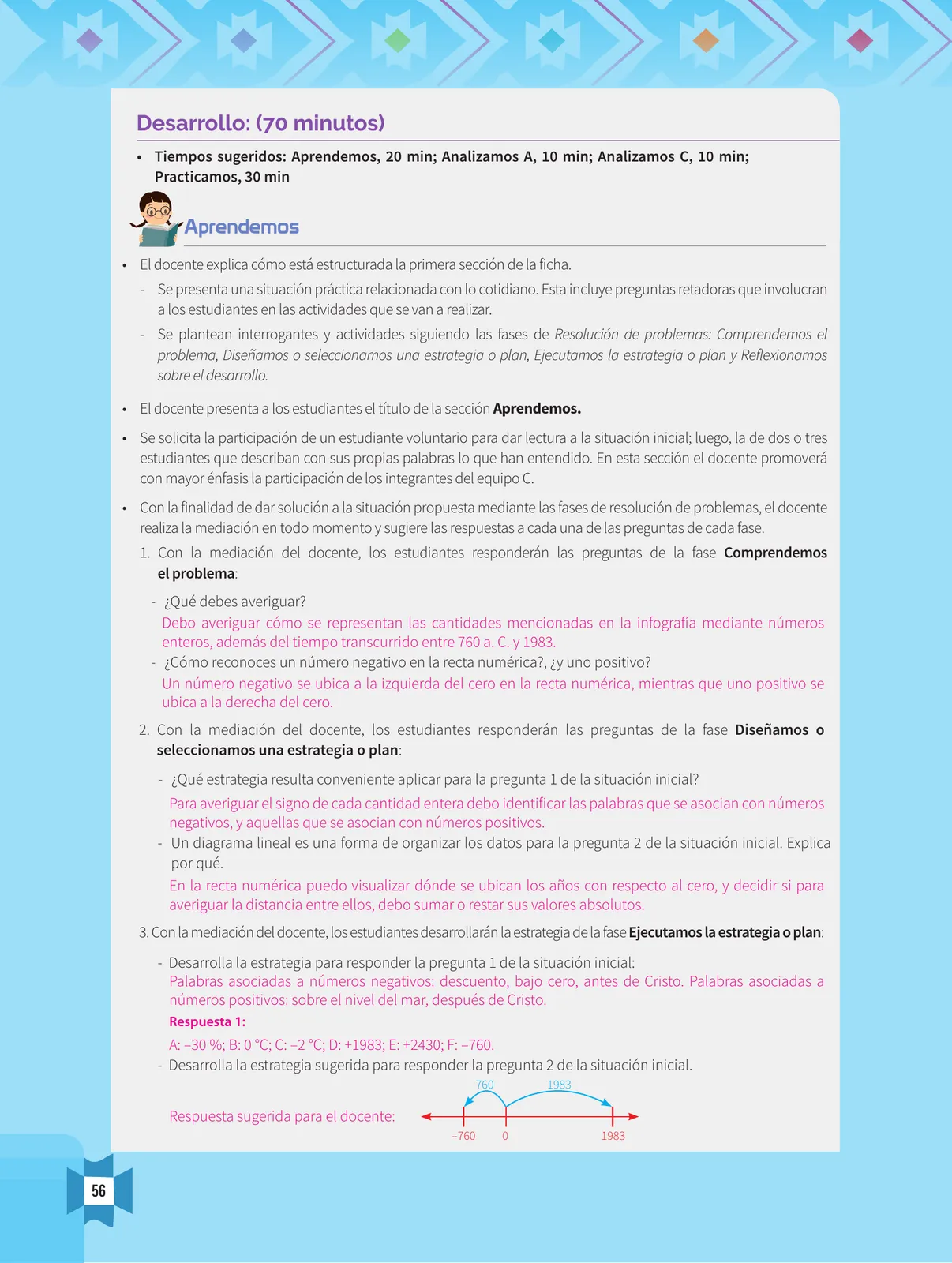 Miniatura página 58 de Resolvamos problemas 1 : manual para el docente 2018 · 2018