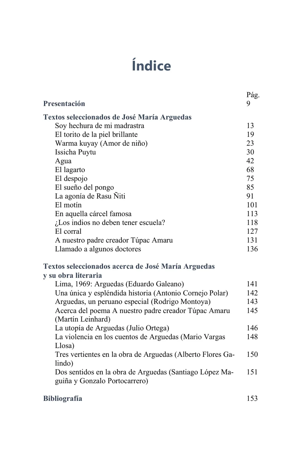 Miniatura página 7 de Arguedas, entre el fuego y el amor : textos seleccionados para estudiantes de Educación Básica · 2021