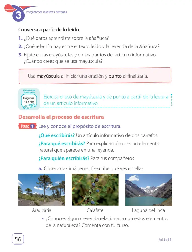 Página 58 de Lenguaje y Comunicación – Segundo Básico – Texto del Estudiante MINEDUC – Descargar PDF · 2024