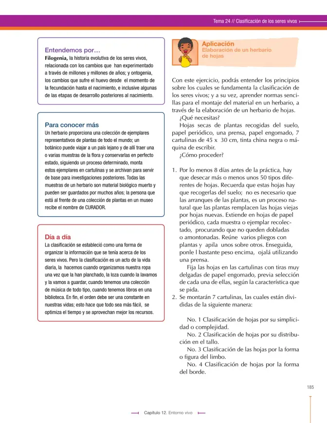 Página 185 de Ciencias Naturales 9° · Secundaria Activa