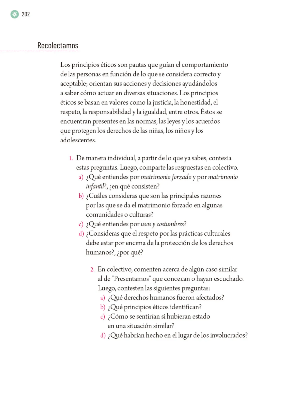 Página 205 de Proyectos Escolares. Libro de Educación Primaria Grado 5° Ciclo Escolar 2025 - 2026