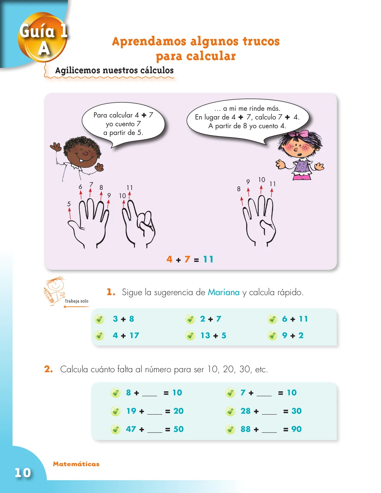 Miniatura página 10 de Matematica 3° · Cartilla 01