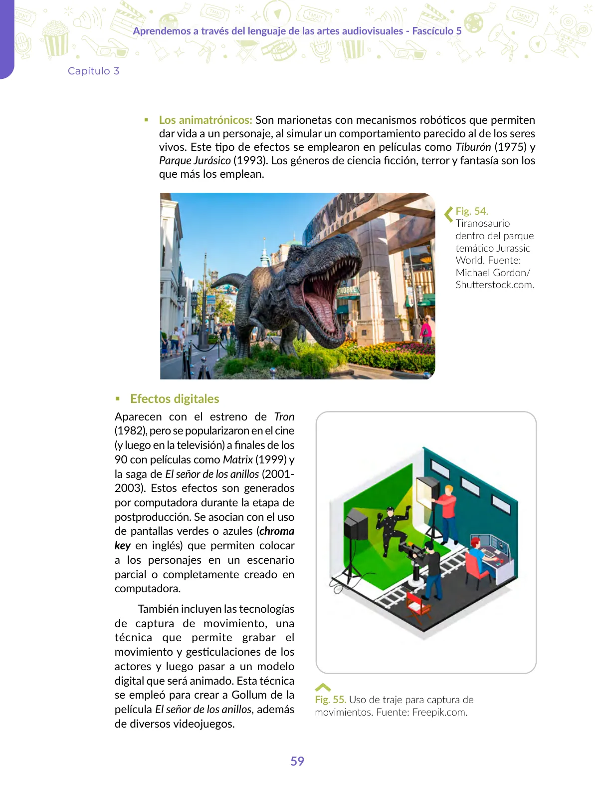 Miniatura página 59 de Aprendemos a través del lenguaje de las artes audiovisuales Fascículo 5 para estudiantes de Educación Secundaria · 2024