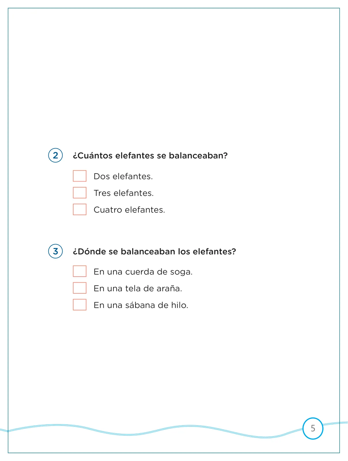 Miniatura página 5 de Kit de evaluación Proceso 1 Demostrando lo que aprendimos : Comunicación, segundo trimestre, ﻿Segundo grado - Primaria · 2019