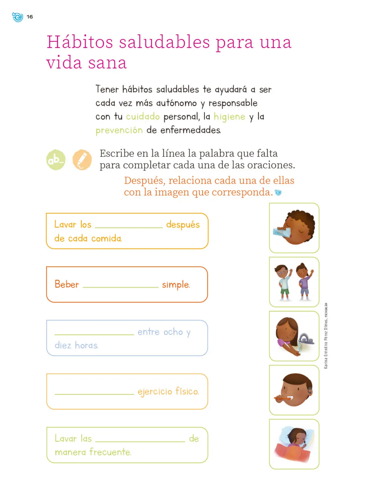 Miniatura página 17 de Múltiples lenguajes. Trazos y palabras.   Libro de Educación Primaria Grado 1°  Ciclo Escolar 2025 - 2026