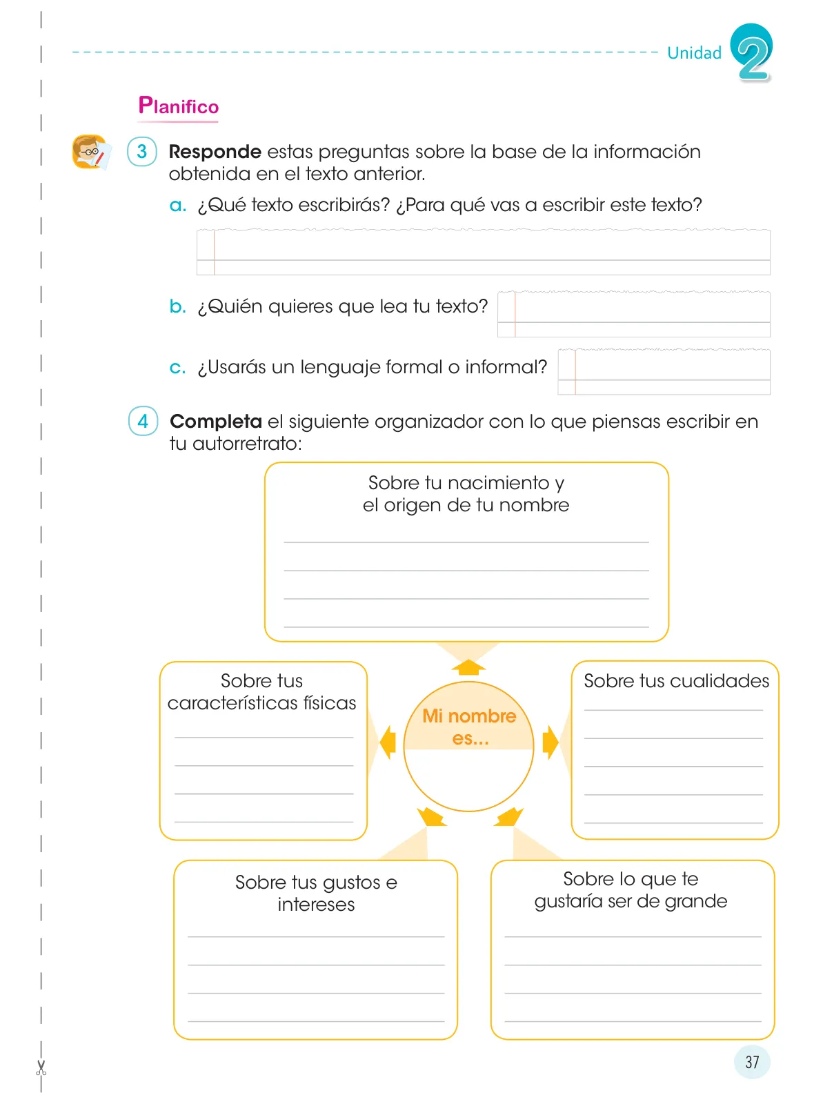 Página 39 de Comunicación 4 : cuaderno de trabajo para cuarto grado de Educación Primaria 2019 · 2019