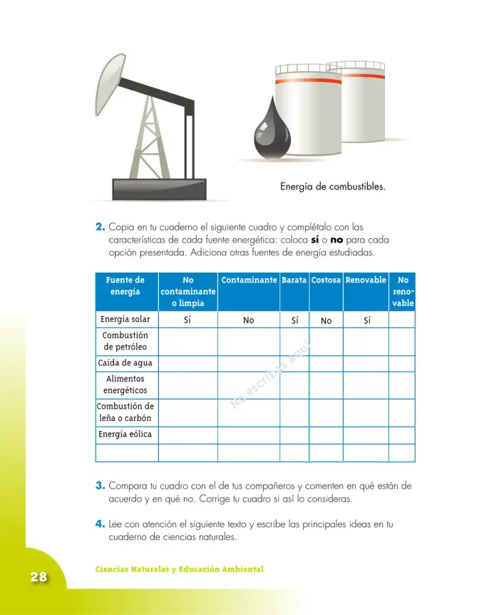 Página 28 de Ciencias Naturales 5° · Cartilla 02