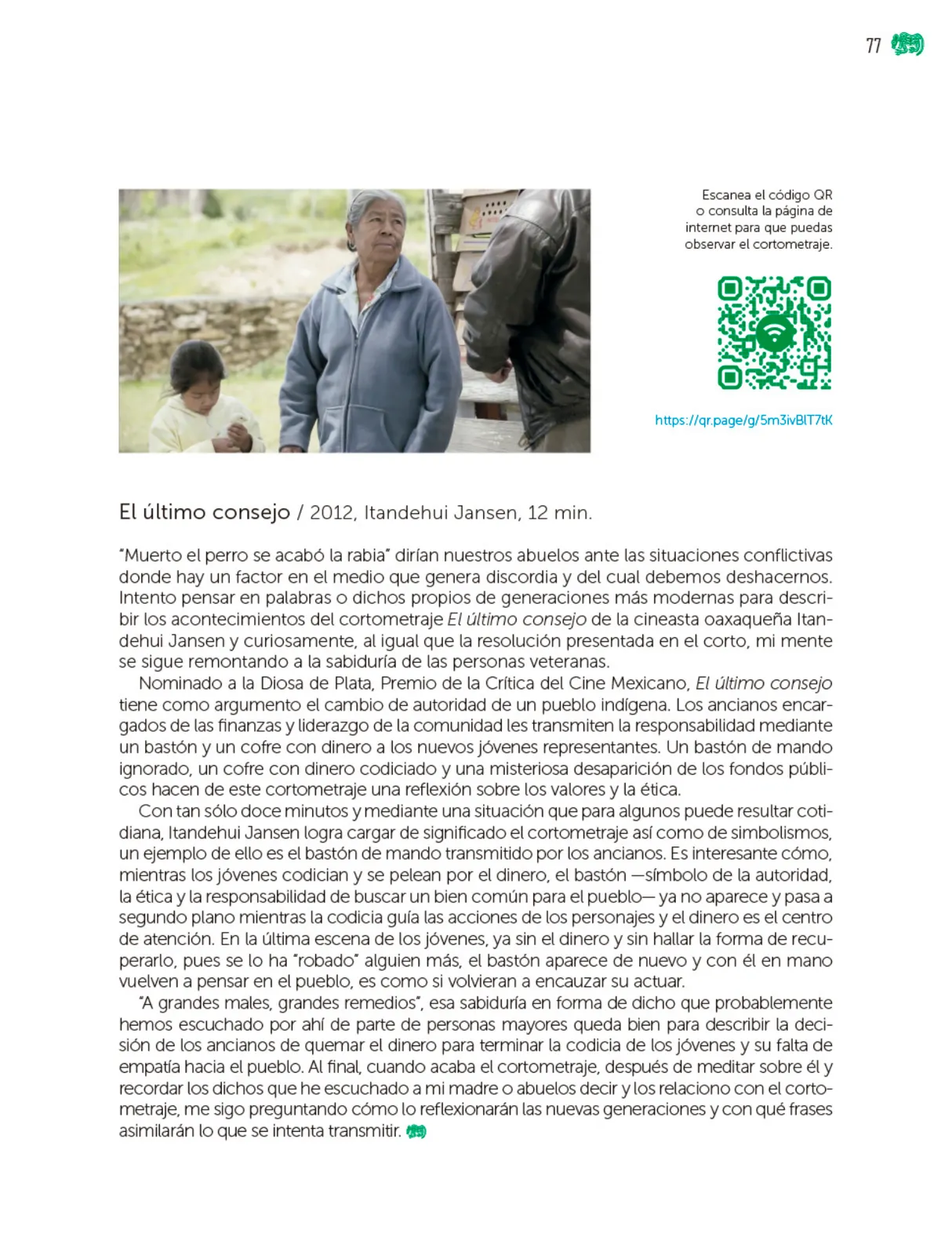 Miniatura página 78 de Colección Sk´asolil. Múltiples lenguajes.   Libro de Educación Telesecundaria Grado 2°  Ciclo Escolar 2025 - 2026