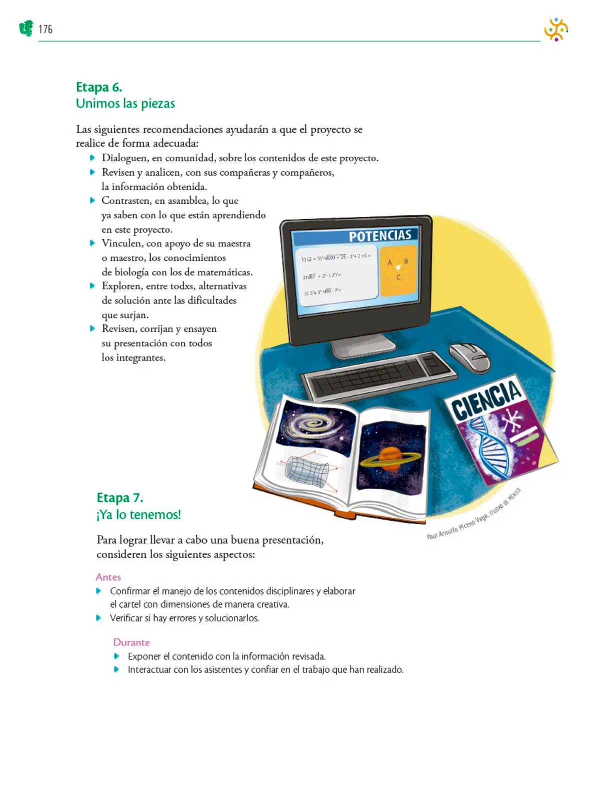 Miniatura página 177 de Colección Ximhai. Nuestro libro de Proyectos. Tomo I.   Libro de Educación Telesecundaria Grado 1°  Ciclo Escolar 2025 - 2026