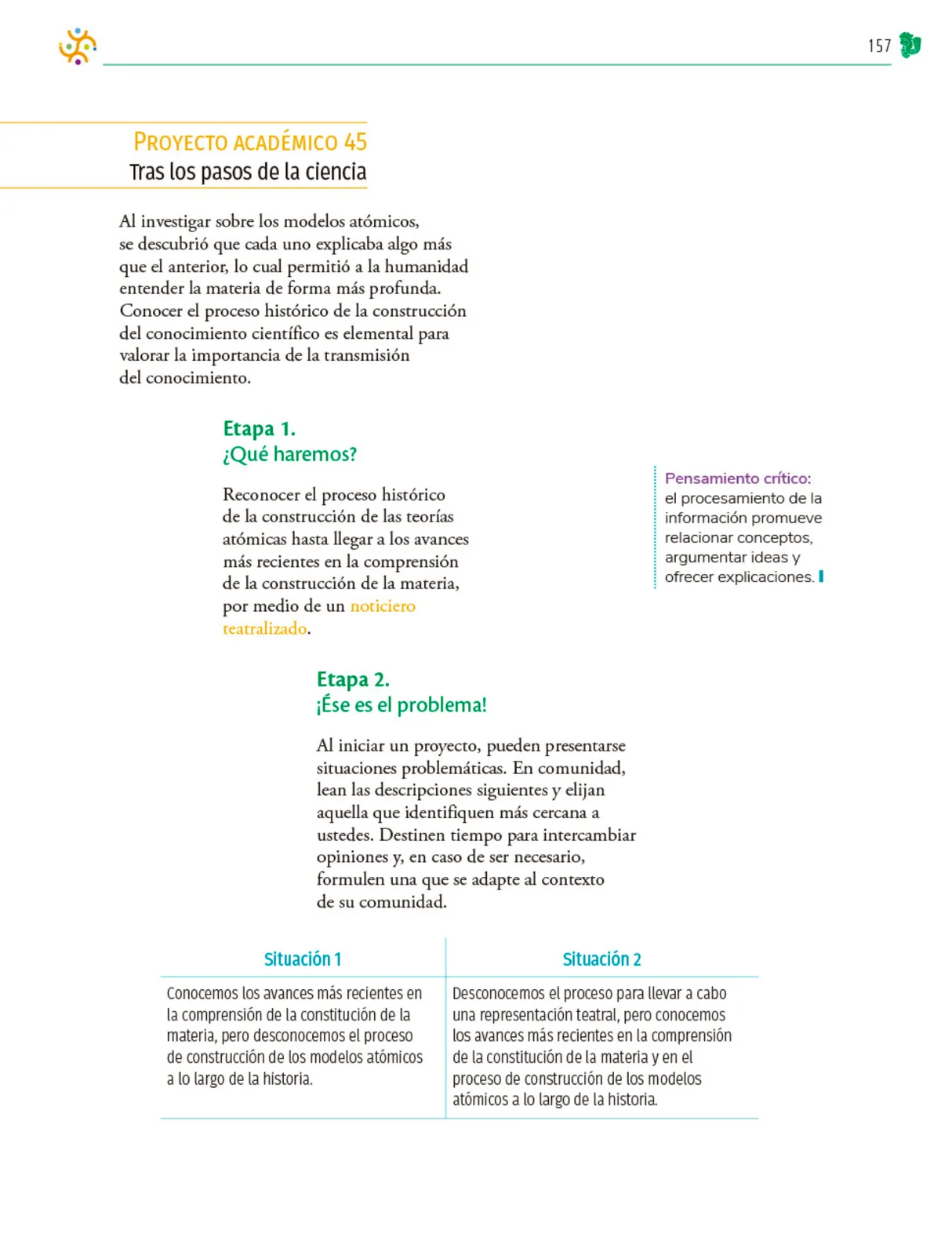Página 158 de Colección Sk´asolil. Nuestro libro de Proyectos.  Tomo III.  Libro de Educación Telesecundaria Grado 2°  Ciclo Escolar 2025 - 2026