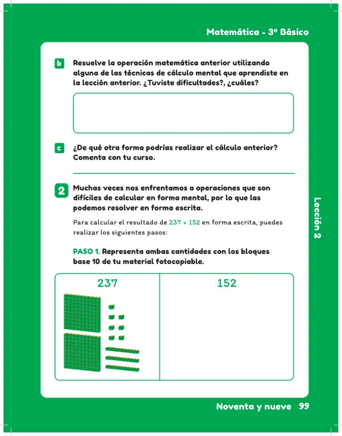 Página 101 de Sumo Primero – Tercero Básico | Texto del Estudiante MINEDUC – Descargar PDF · 2024