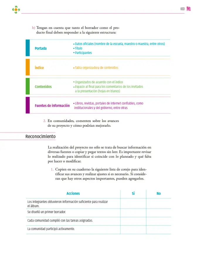 Página 104 de Colección Ximhai. Nuestro libro de proyectos. Libro de Educación Secundaria Grado 1° Ciclo Escolar 2025 - 2026