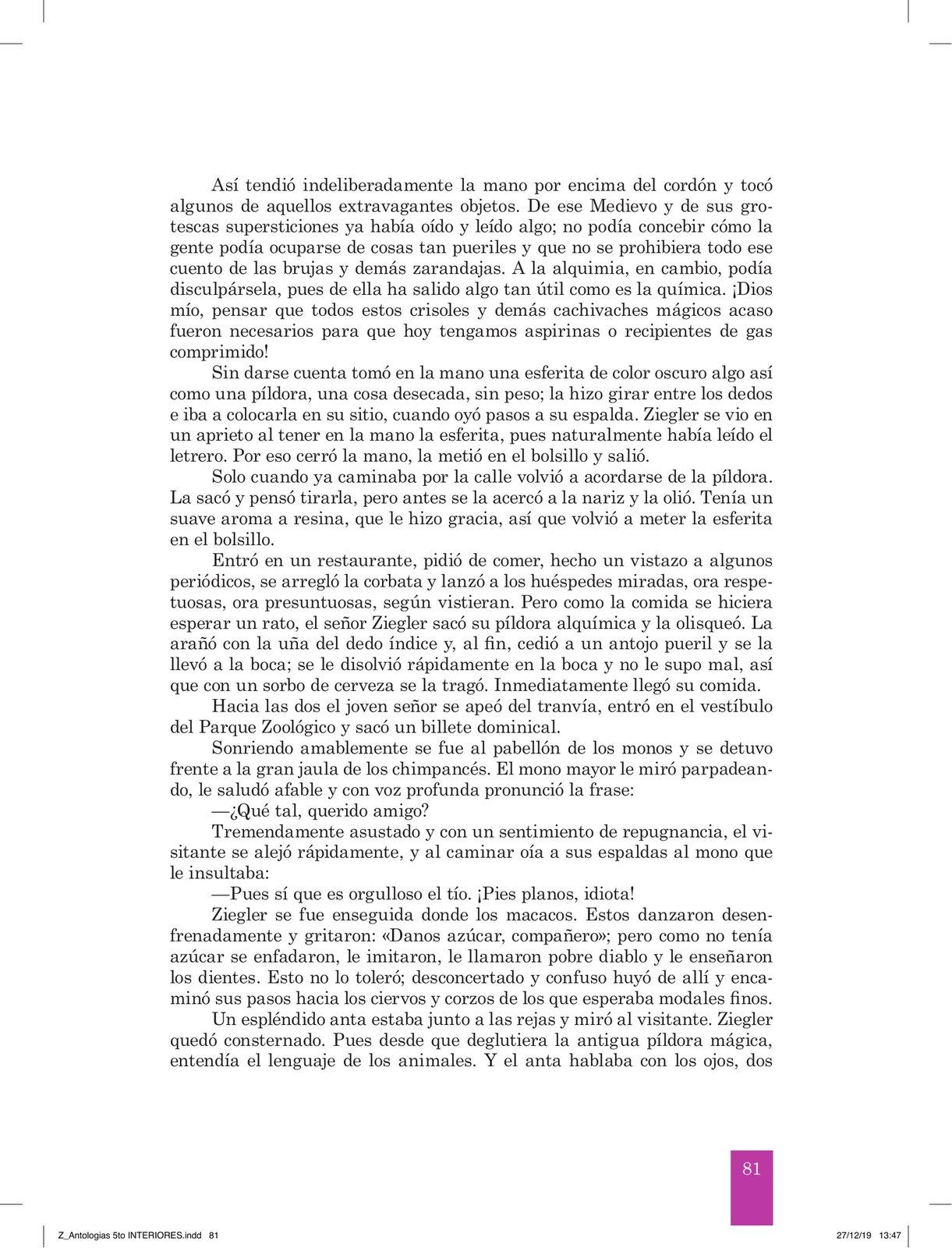 Página 83 de Antología literaria 5 · 2019