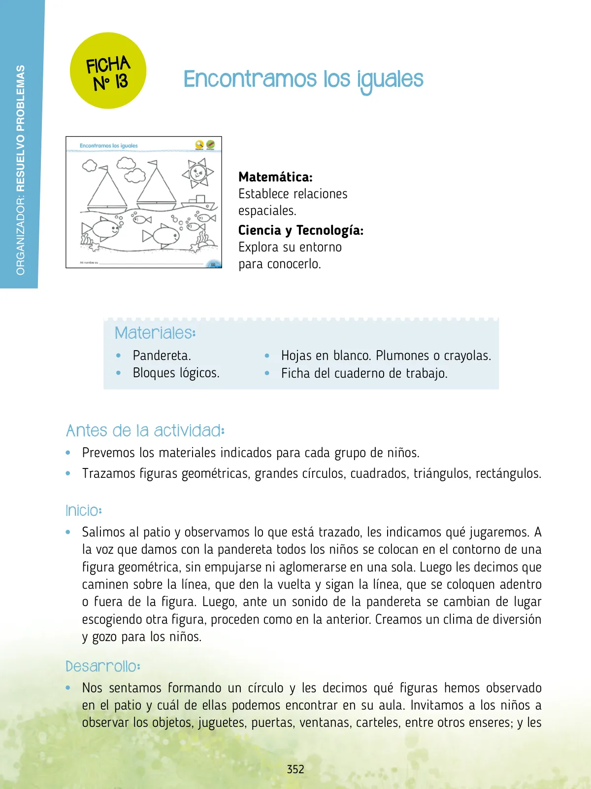 Miniatura página 354 de Agenda pedagógica 2017-2018 para docentes de II Ciclo de Instituciones de nivel de Educación Inicial · 2017
