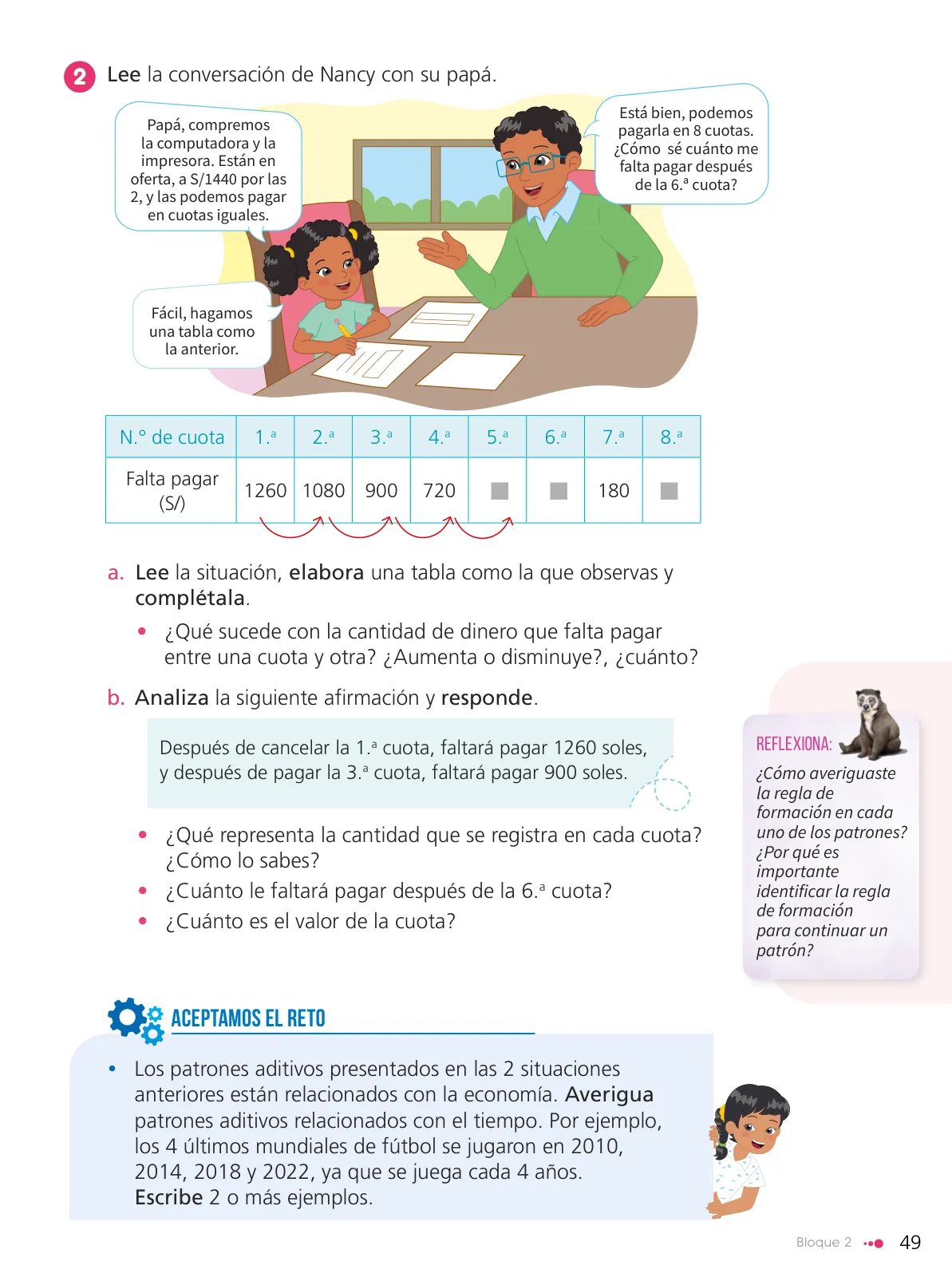 Página 51 de Texto de Matemática 4. Cuarto grado de Primaria · 2024