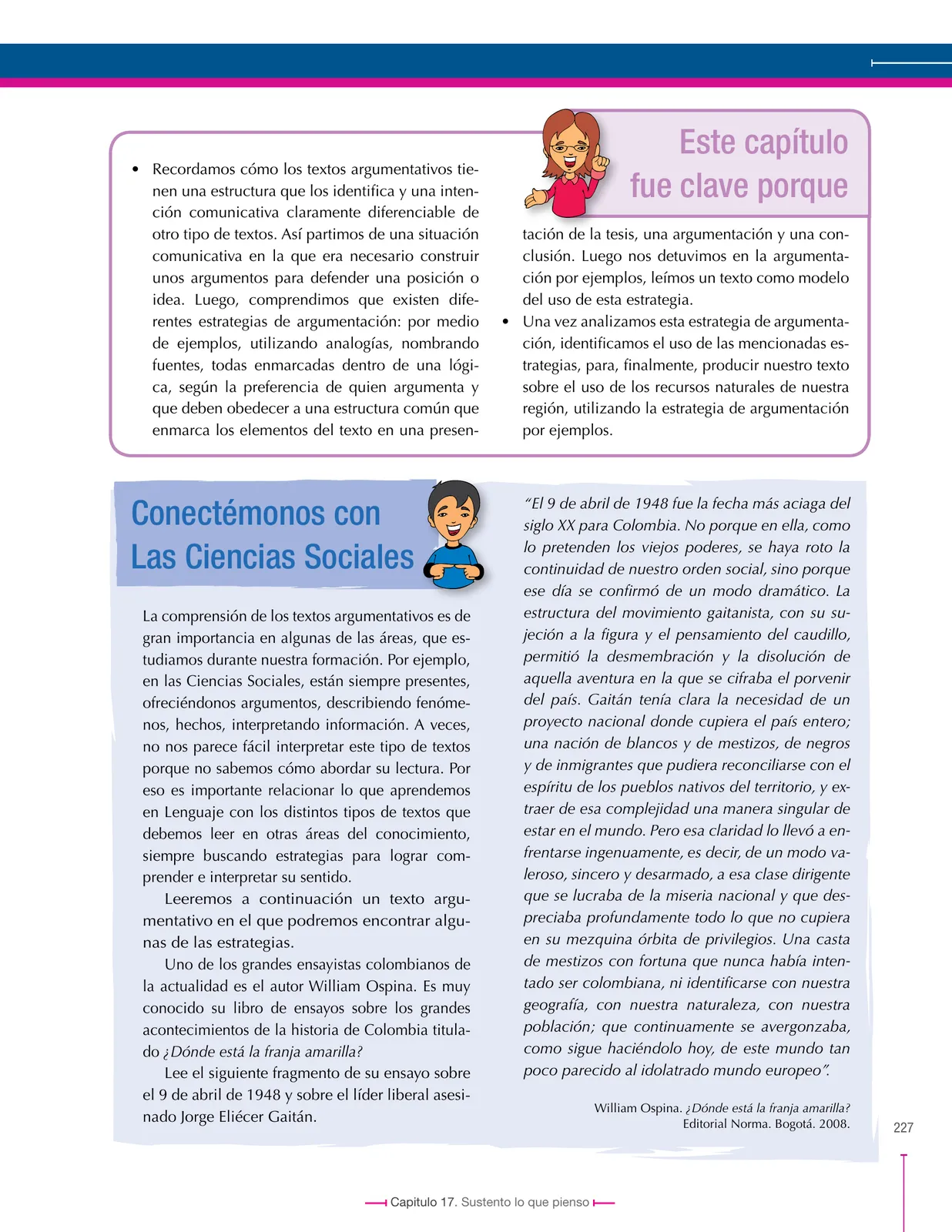 Página 227 de Lenguaje 8° · Secundaria Activa
