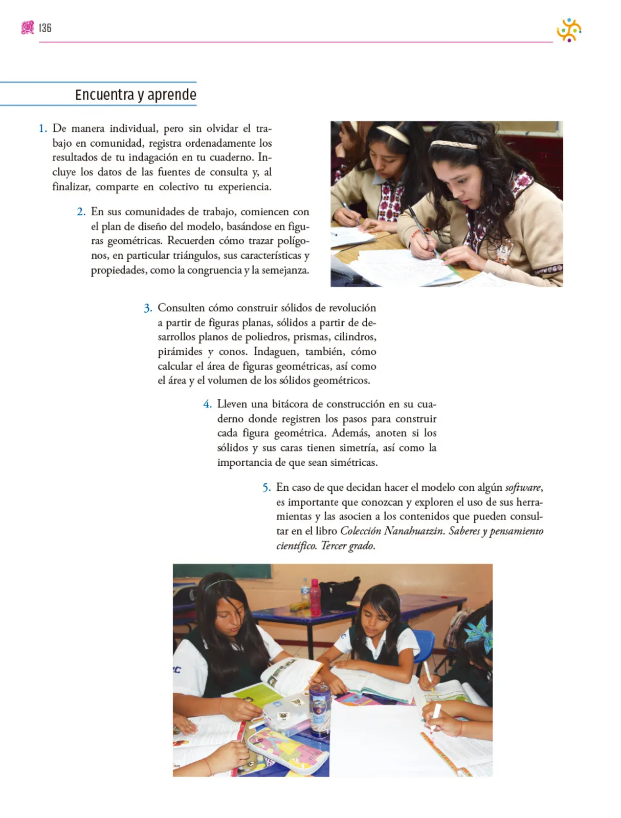 Página 137 de Colección Nanahuatzin. Nuestro libro de proyectos. Libro de Educación Secundaria Grado 3° Ciclo Escolar 2025 - 2026