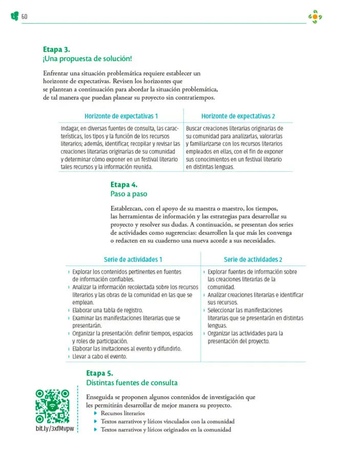 Página 61 de Colección Nanahuatzin. Nuestro libro de Proyectos. Tomo II. Libro de Educación Telesecundaria Grado 3° Ciclo Escolar 2025 - 2026