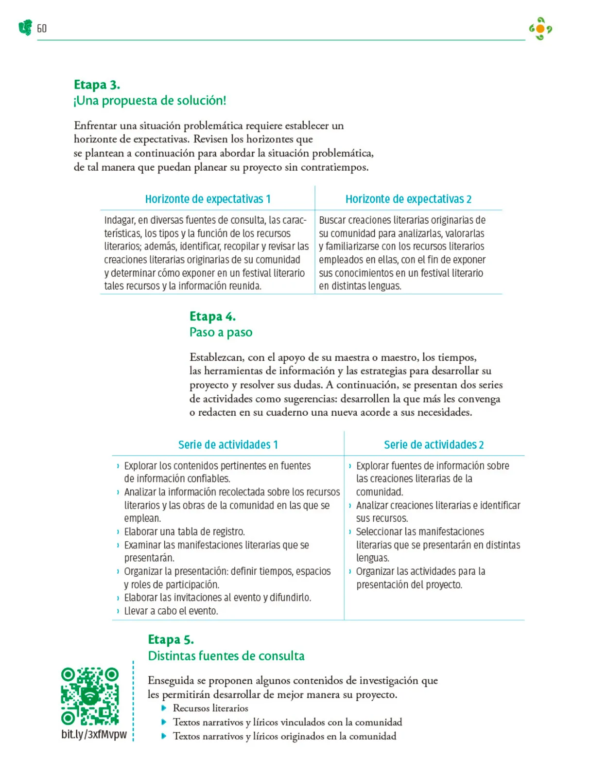 Miniatura página 61 de Colección Nanahuatzin. Nuestro libro de Proyectos.  Tomo II.  Libro de Educación Telesecundaria Grado 3°  Ciclo Escolar 2025 - 2026