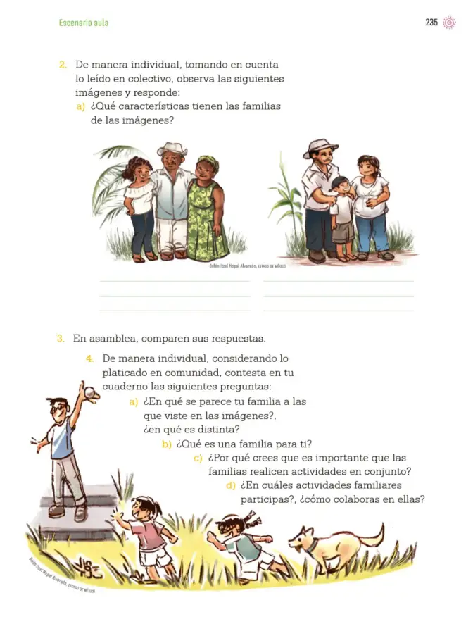 Página 238 de Proyectos de Aula. Libro de Educación Primaria Grado 3° Ciclo Escolar 2025 - 2026