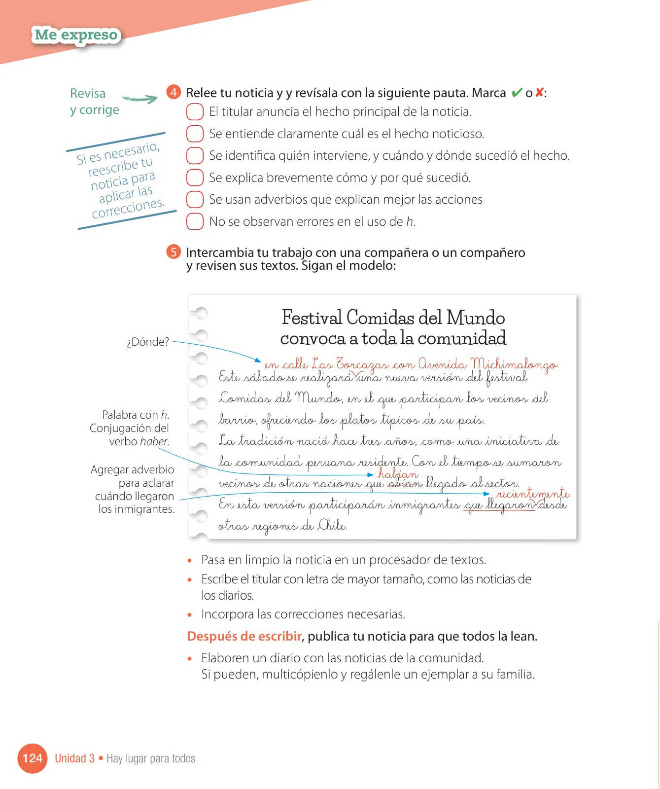 Página 126 de Lenguaje y Comunicación – Cuarto Básico | Texto del Estudiante MINEDUC – Descargar PDF · 2024