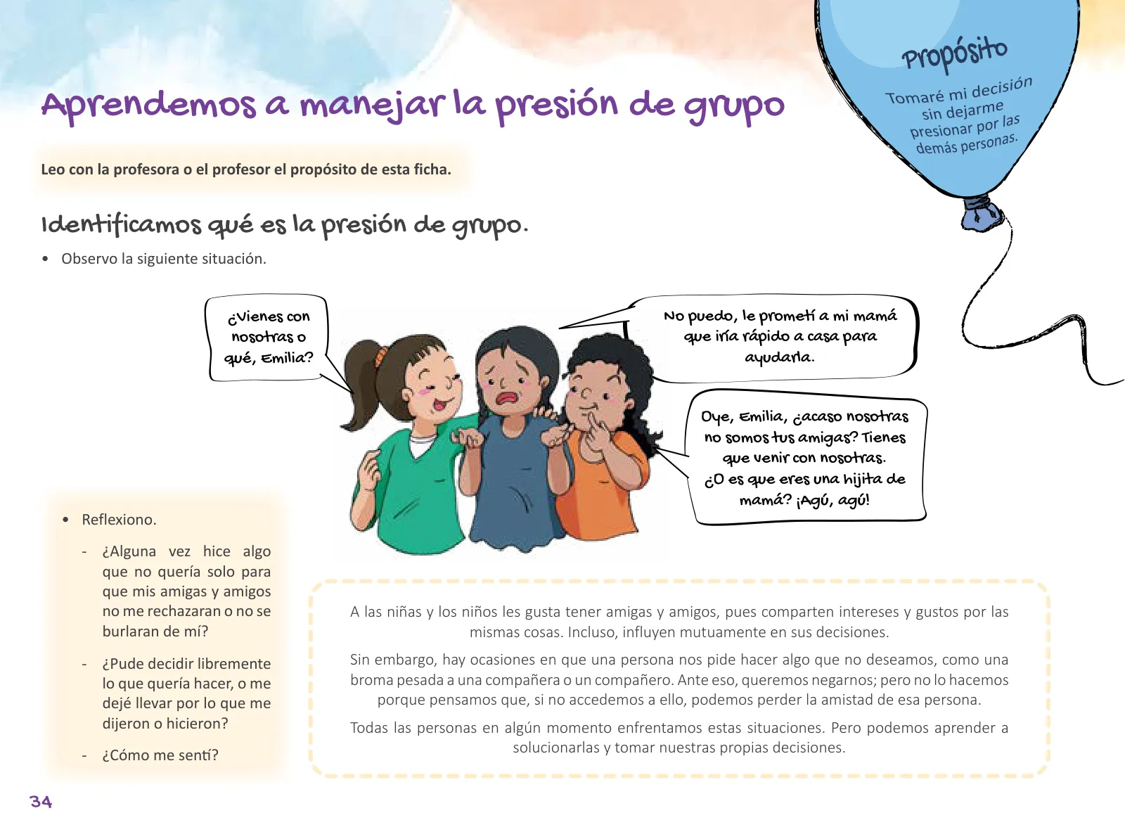 Miniatura página 36 de Cuadernillo de Tutoría 5 : quinto grado de Educación Primaria · 2021