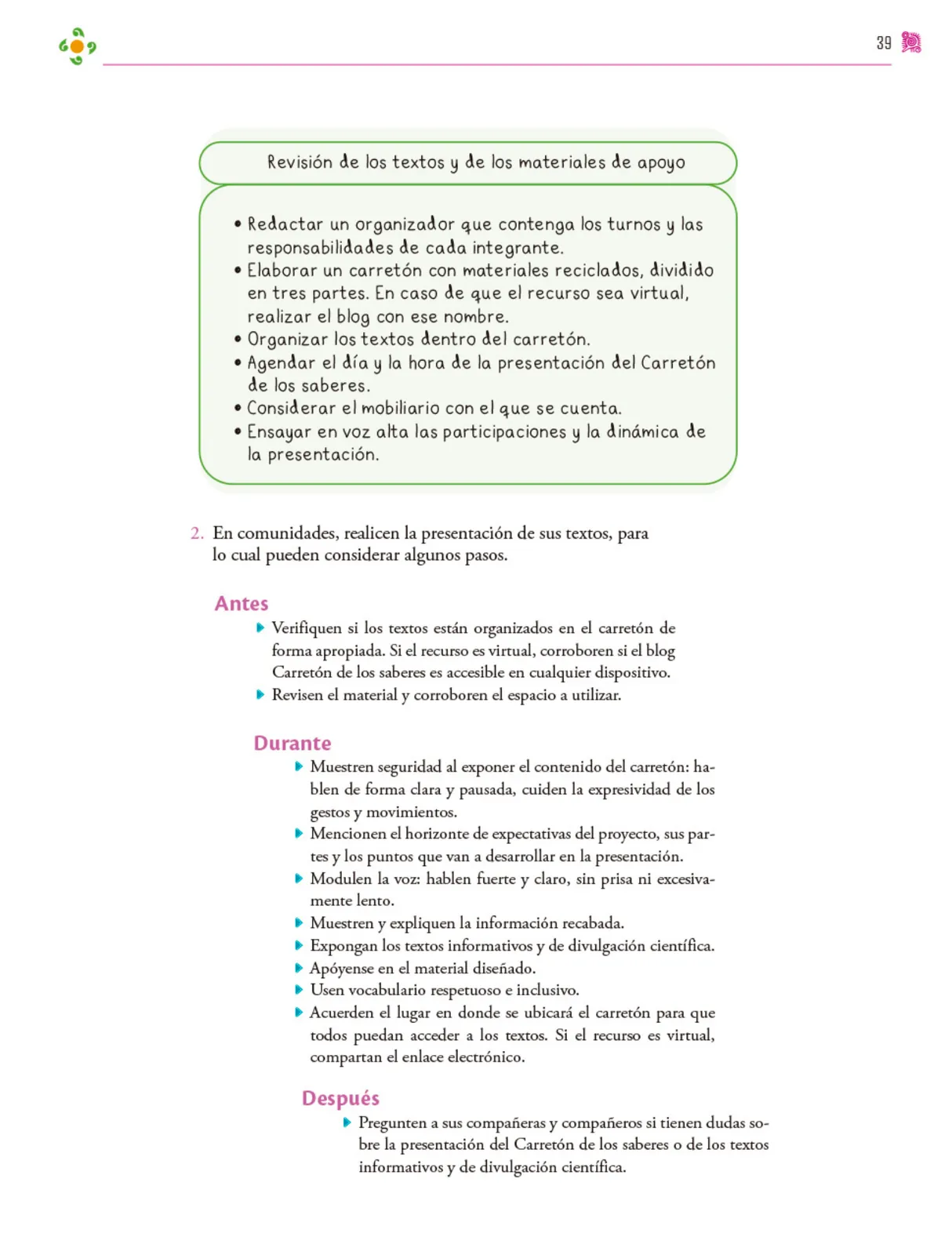 Página 40 de Colección Ximhai. Nuestro libro de proyectos.   Libro de Educación Secundaria Grado 1°  Ciclo Escolar 2025 - 2026