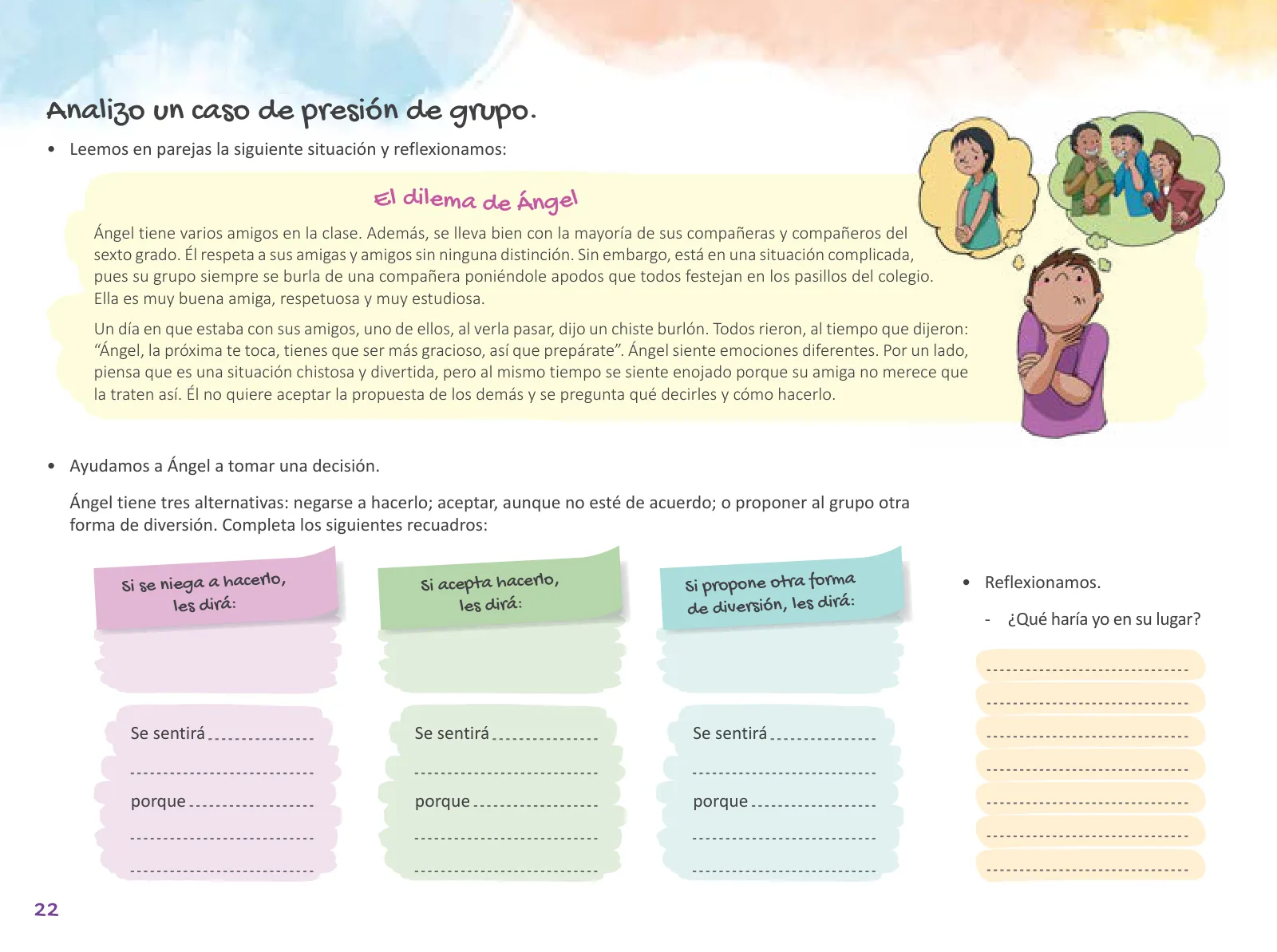 Miniatura página 24 de Cuadernillo de Tutoría 6 : sexto grado de Educación Primaria · 2021