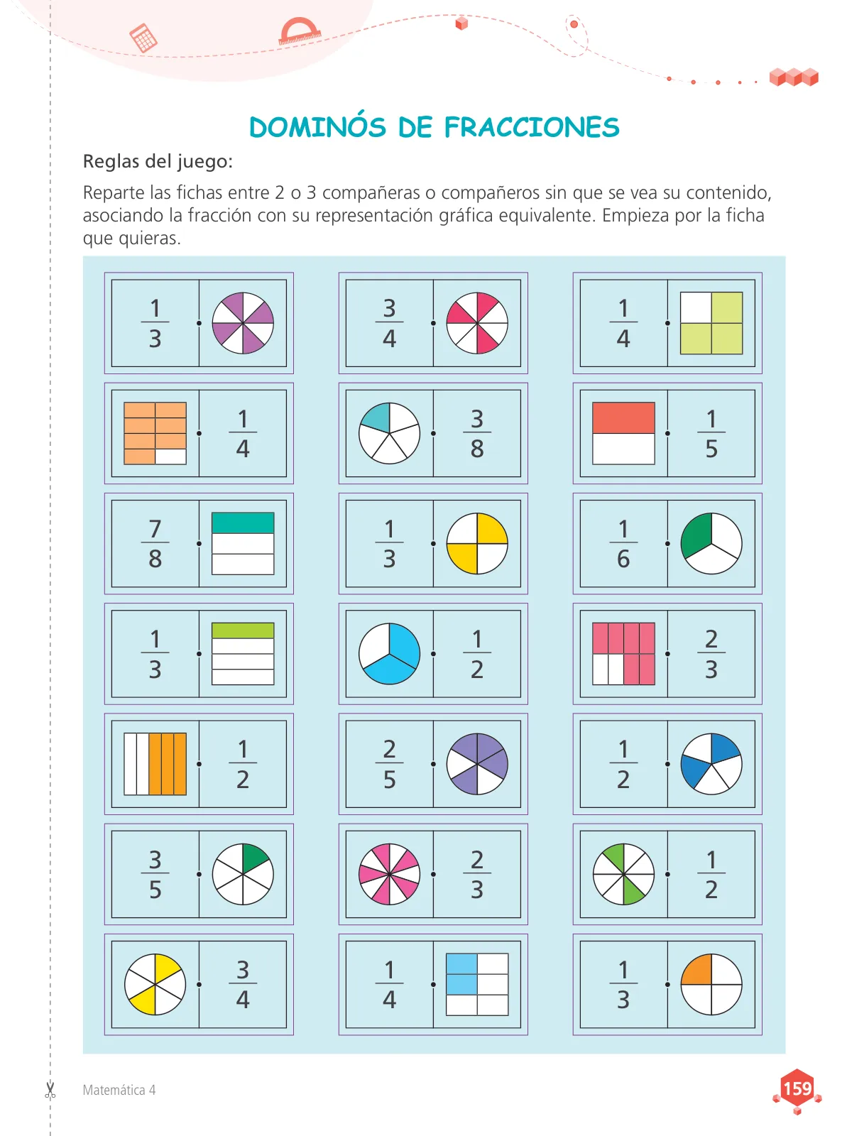 Página 161 de Matemática 4 : cuaderno de trabajo para cuarto grado de Educación Primaria 2019 · 2019