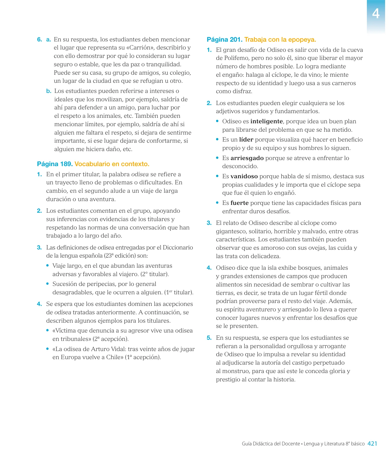 Página 193 de Lengua y Literatura – Octavo Básico | Texto del Estudiante MINEDUC – Descargar PDF · 2024