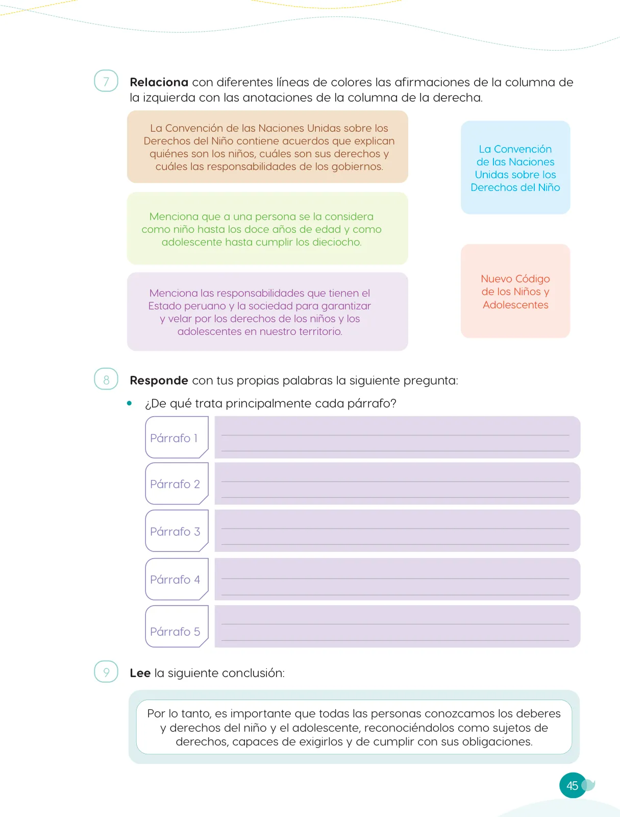 Página 47 de Cuadernillo de Comunicación 5. Quinto grado de Primaria · 2024