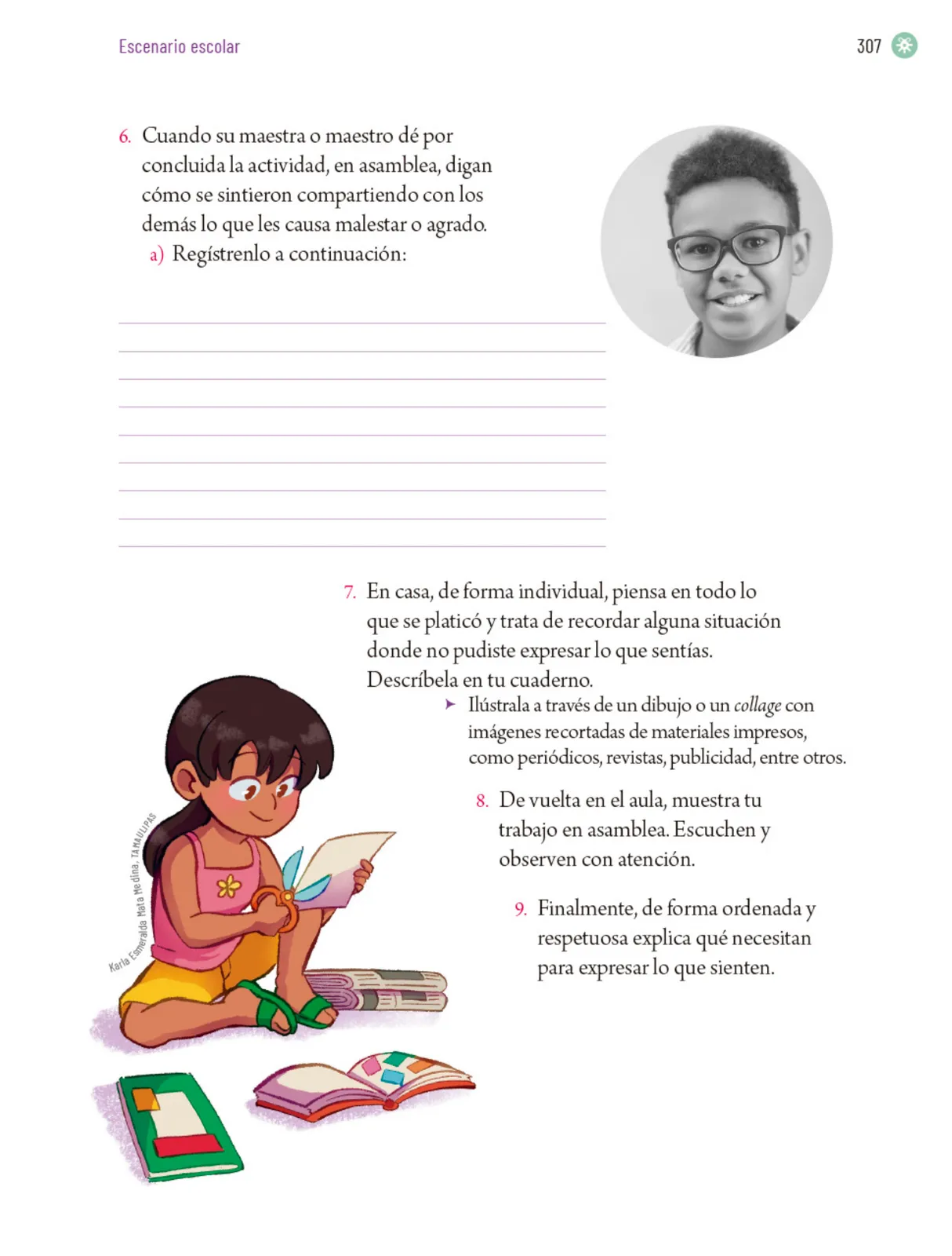 Página 310 de Proyectos Escolares. Libro de Educación Primaria Grado 5° Ciclo Escolar 2025 - 2026