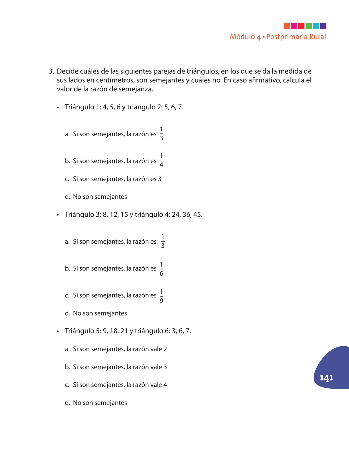 Miniatura página 142 de Matematica 9° · Postprimaria