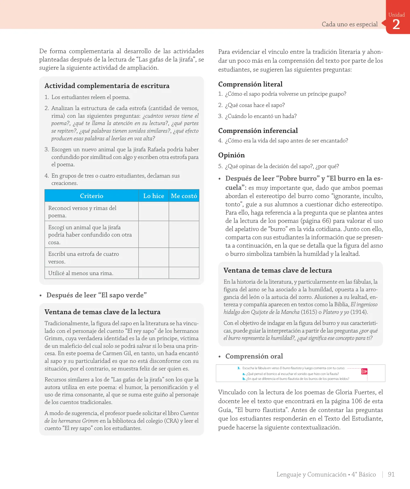 Página 137 de Lenguaje y Comunicación – Cuarto Básico | Texto del Estudiante MINEDUC – Descargar PDF · 2024