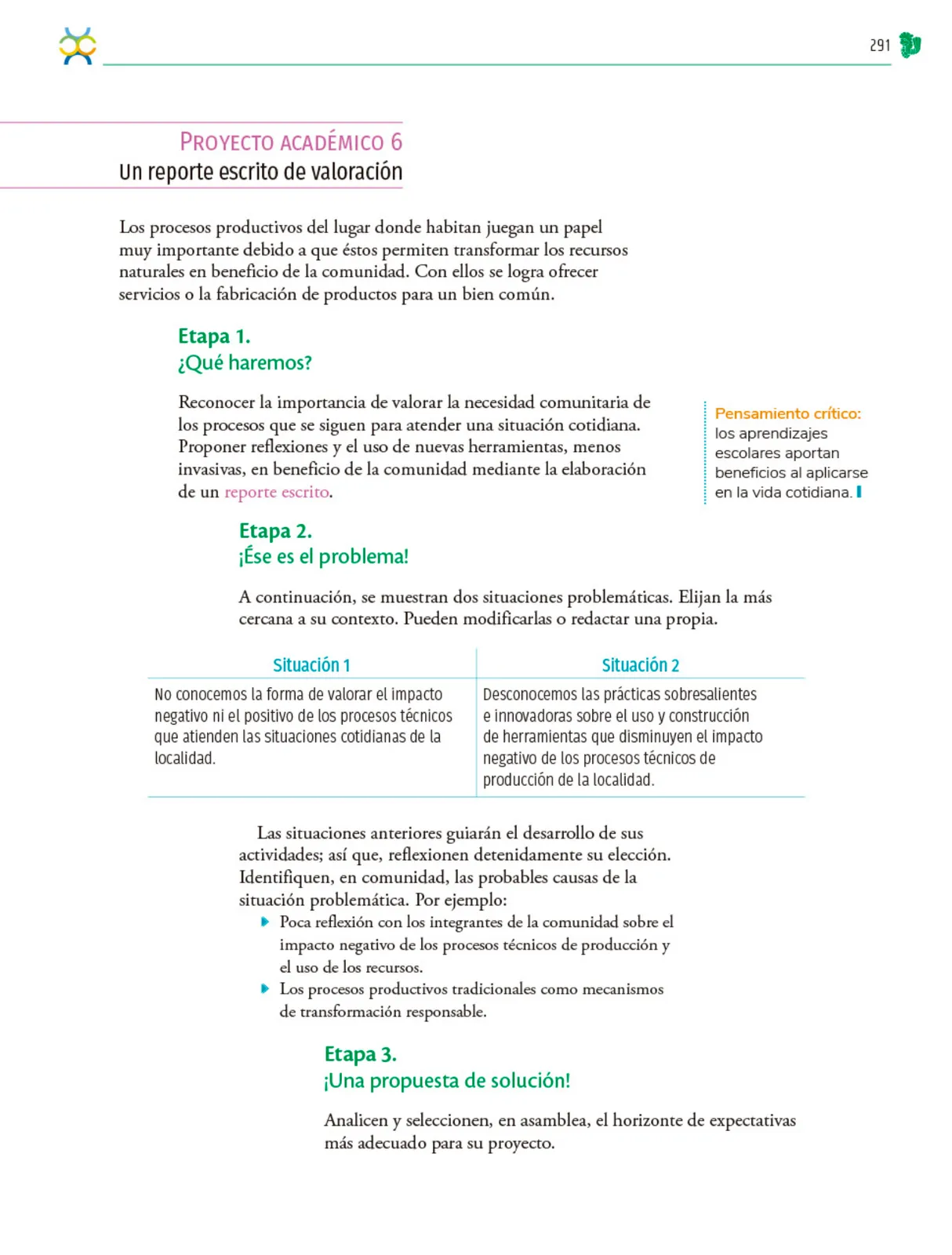 Página 292 de Colección Ximhai. Nuestro libro de Proyectos. Tomo I. Libro de Educación Telesecundaria Grado 1° Ciclo Escolar 2025 - 2026