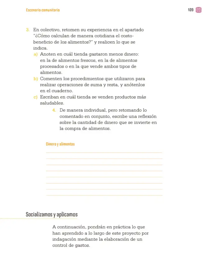 Página 112 de Proyectos Comunitarios. Libro de Educación Primaria Grado 3° Ciclo Escolar 2025 - 2026