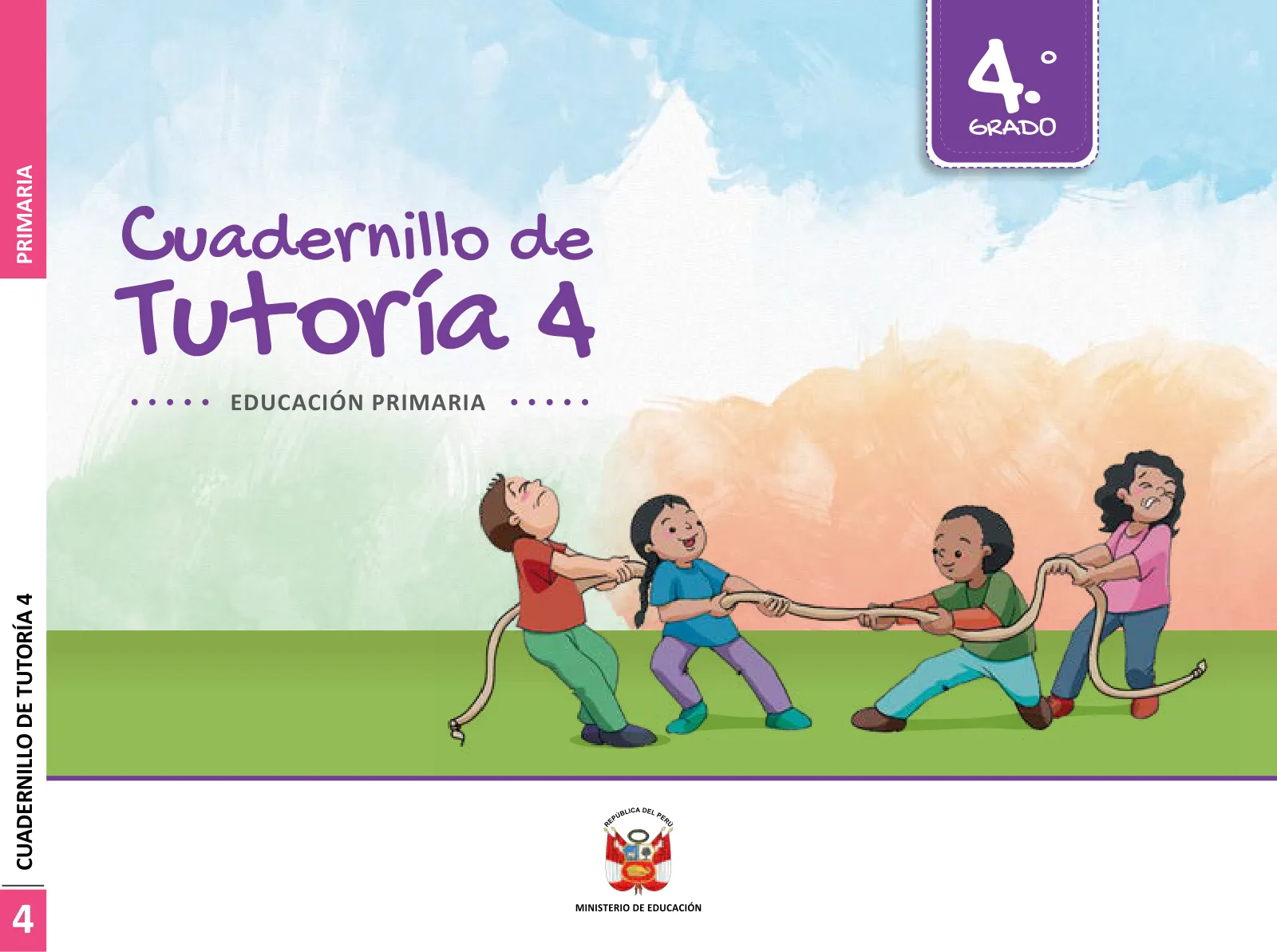 Portada de Cuadernillo de Tutoría 4 : cuarto grado de Educación Primaria · 2021