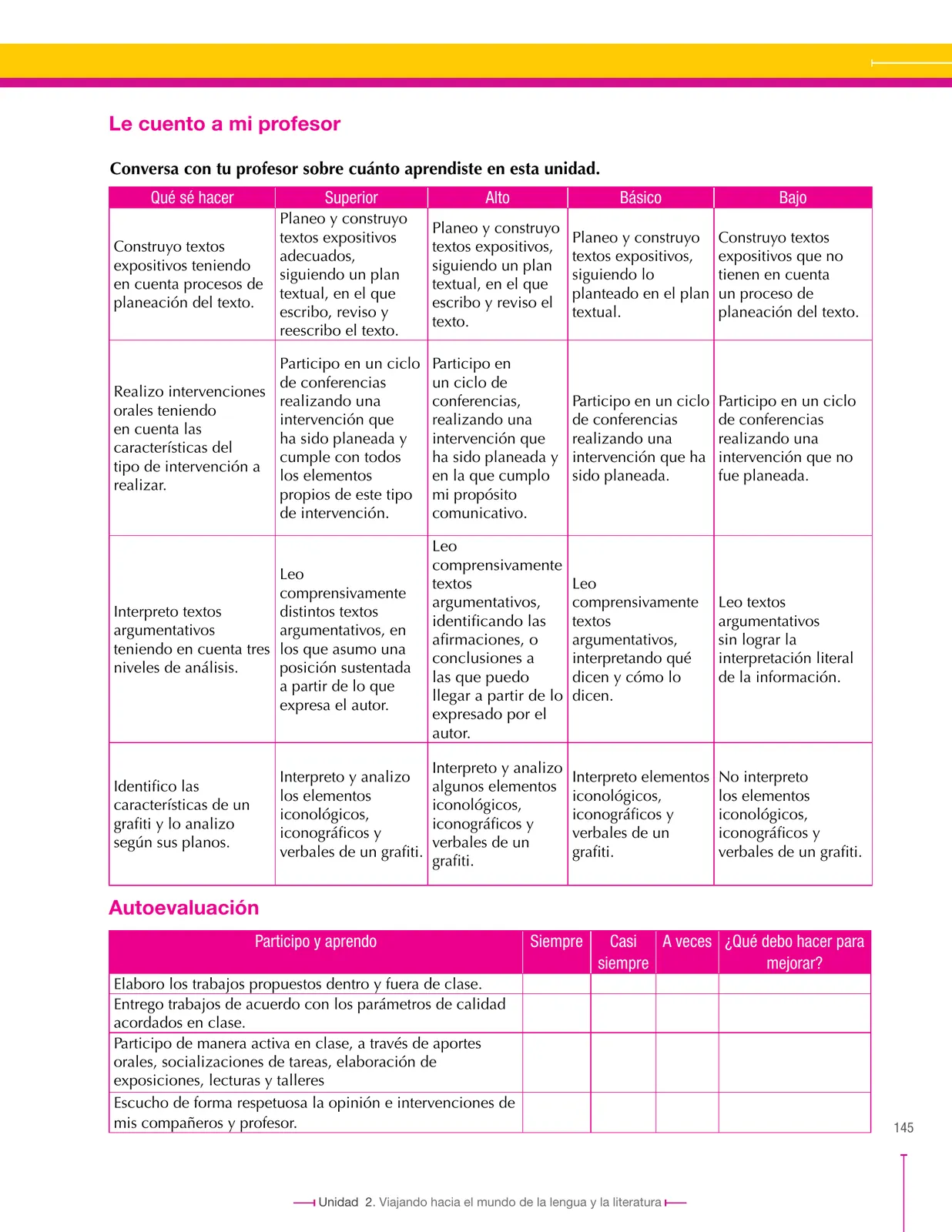 Página 145 de Lenguaje 7° · Secundaria Activa