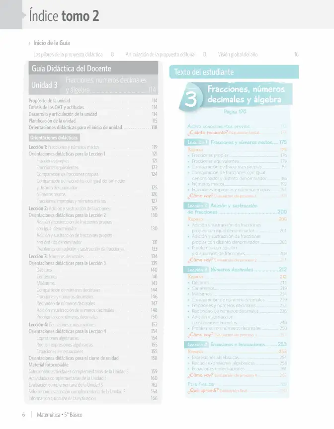 Página 8 de Matemática – Quinto Básico | Texto del Estudiante MINEDUC – Descargar PDF · 2024