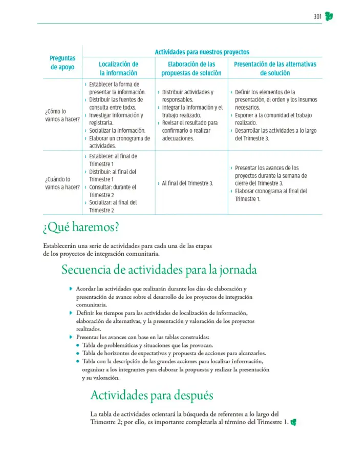 Página 302 de Colección Ximhai. Nuestro libro de Proyectos. Tomo I. Libro de Educación Telesecundaria Grado 1° Ciclo Escolar 2025 - 2026