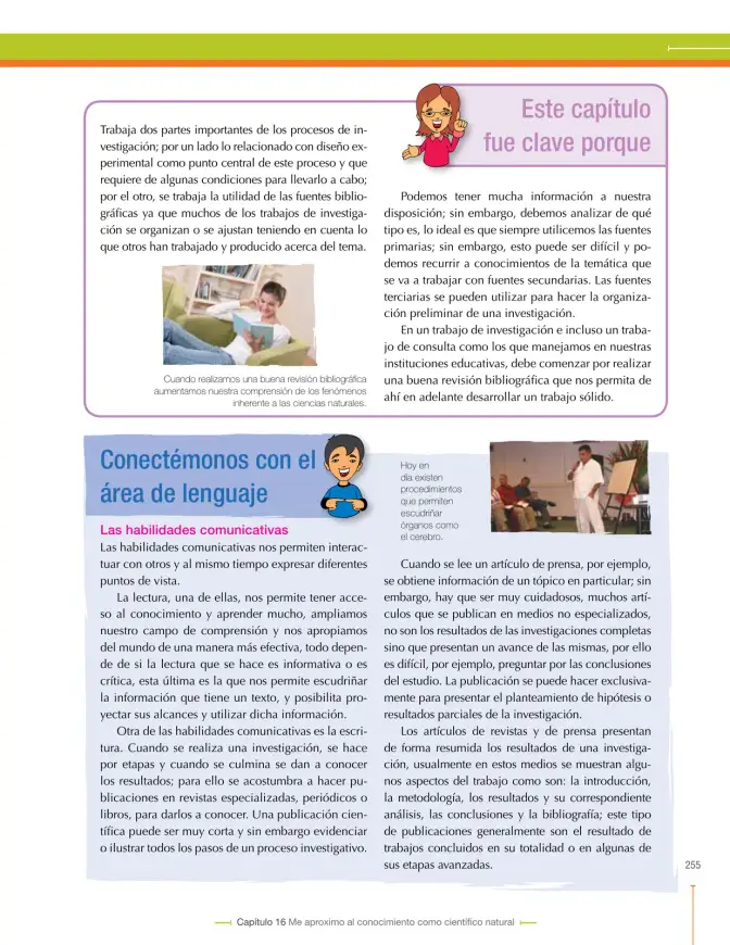 Página 255 de Ciencias Naturales 8° · Secundaria Activa