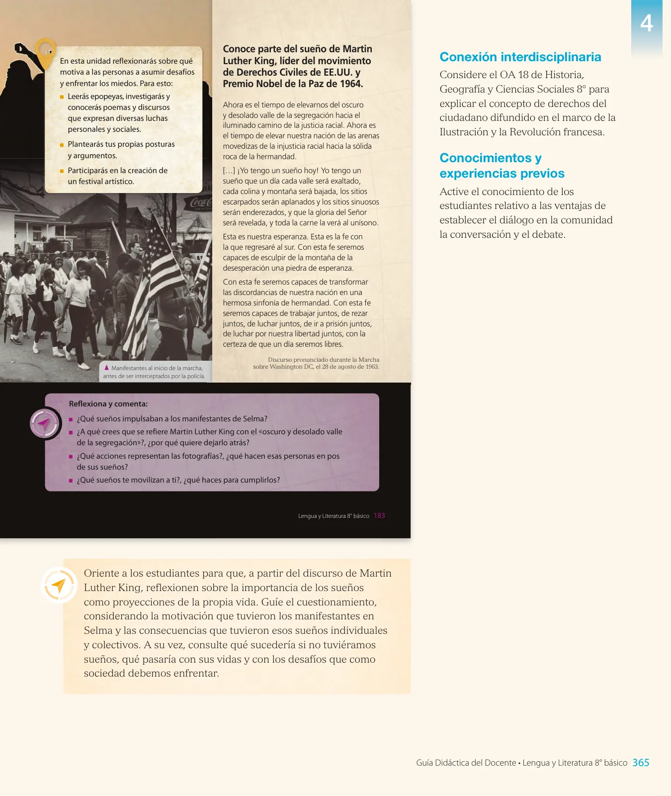 Página 137 de Lengua y Literatura – Octavo Básico | Texto del Estudiante MINEDUC – Descargar PDF · 2024