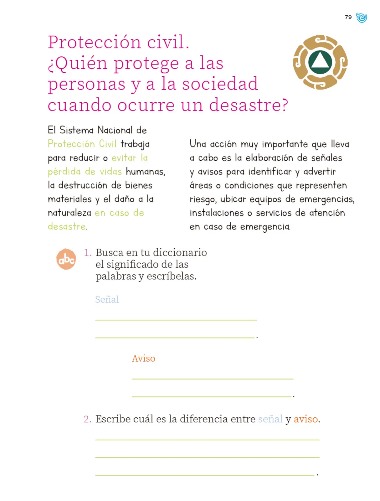 Miniatura página 80 de Múltiples lenguajes. Trazos y palabras.   Libro de Educación Primaria Grado 1°  Ciclo Escolar 2025 - 2026