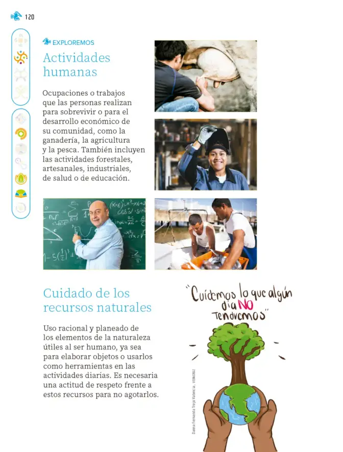 Página 121 de Nuestros saberes: Libro para alumnos, maestros y familia. Libro de Educación Primaria Grado 2° Ciclo Escolar 2025 - 2026